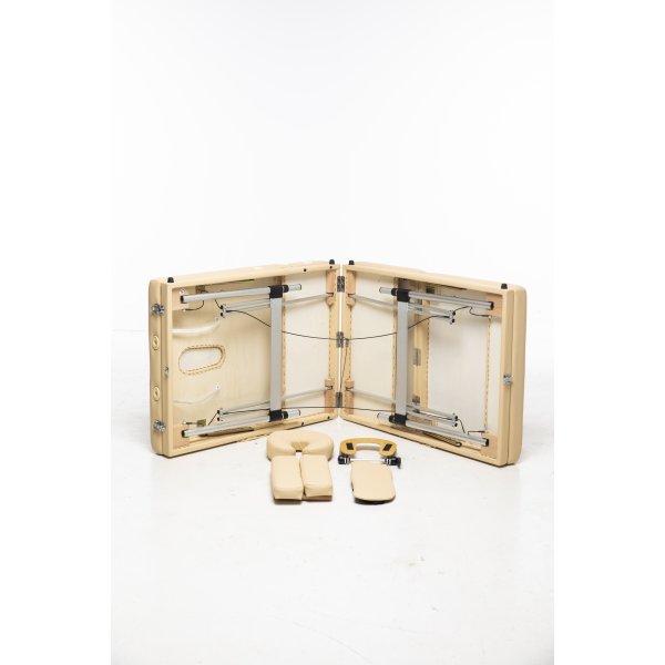 Massasjebord med metallben - 4 soner - Beige Massasjebord med metallben - 4 soner - Beige